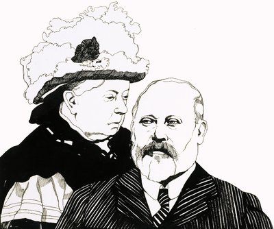 Královna Viktorie a princ z Walesu, který se brzy stal králem Edwardem VII. od Richard Hook