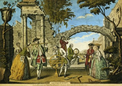 Astronomie, hospoda. od Roberta Sayera (fl. 1750-80) kolem 1750 (akvatinta) od Richard Houston