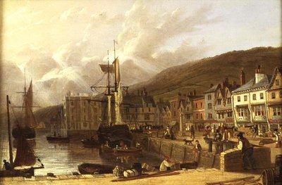 Pohled na Dartmouth, Devon (olej na plátně) od Richard Hume Lancaster