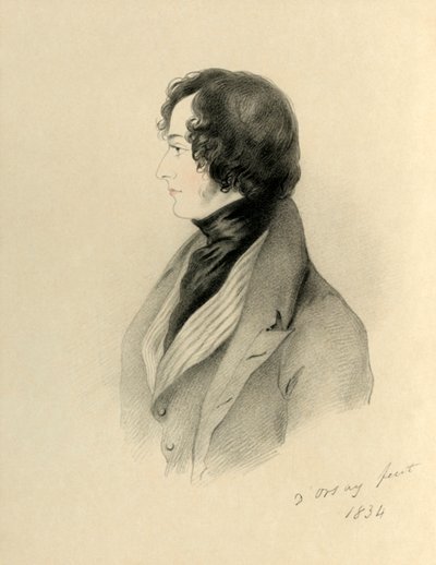 Ctihodný poslanec Benjamin Disraeli, 1834. od Richard James Lane