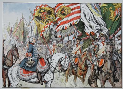 V radosti z vítězství, Hohenfriedberg, 4. června 1745 od Richard Knoetel