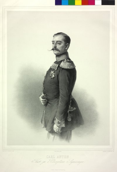 Carl Anton kníže z rodu Hohenzollernů Sigmaringen od Richard Lauchert