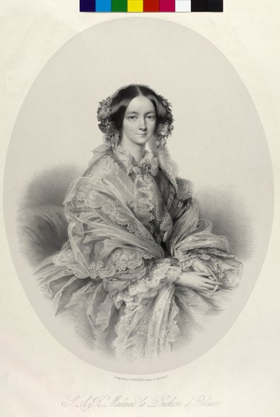 Vévodkyně meklenbursko-schwerinská Helena (litografie) od Richard Lauchert