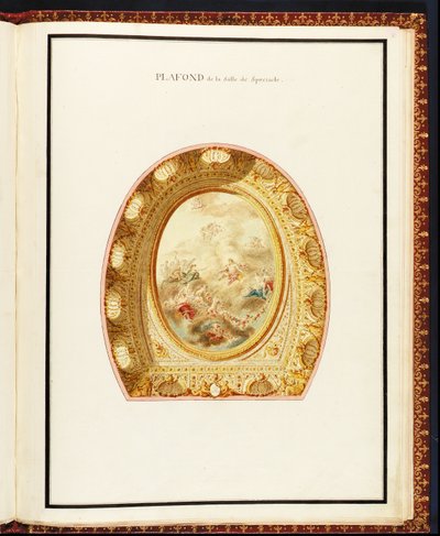 Strop hlediště, ze sbírky plánů Petit Trianon od Richarda Miqueho (1728-94) od Richard Mique