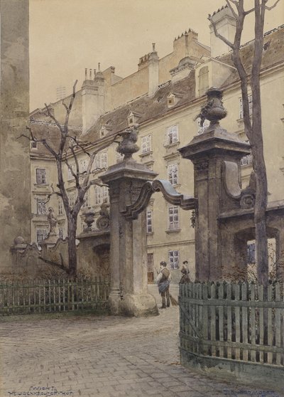 Heiligenkreuzerhof ve Vídni od Richard Moser