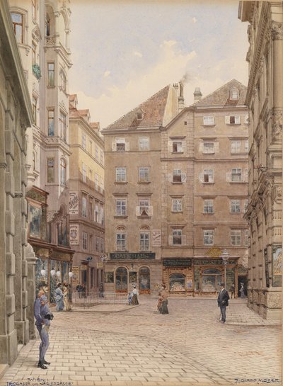 Vídeň Irisgasse versus Naglergasse od Richard Moser