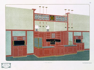 Pl 87 Architecture Moderne I, 19. nebo 20. století (tisk) od Richard Muller