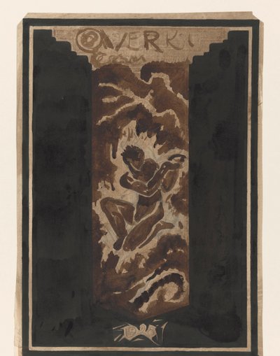 První návrh obálky Over Kunst, II, od R.N. Roland Holst od Richard Nicolaüs Roland Holst