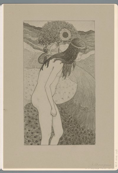 Dítě s pávem (titul na předmětu) od Richard Nicolaüs Roland Holst