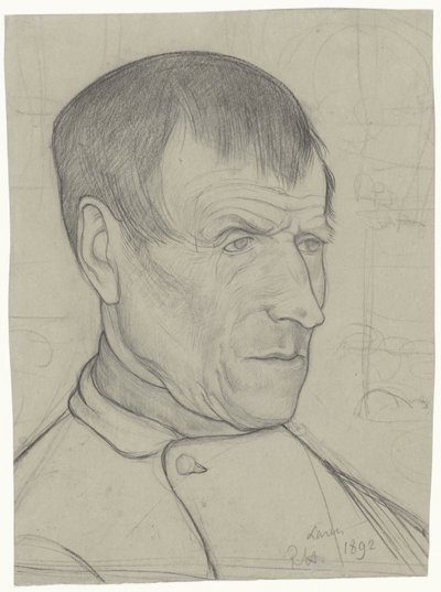 Hlava muže z Larenu od Richard Nicolaüs Roland Holst