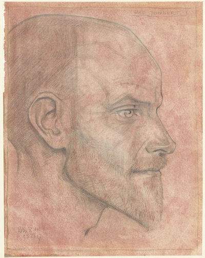 Portrét Jacka. Jongert, ze strany od Richard Nicolaüs Roland Holst