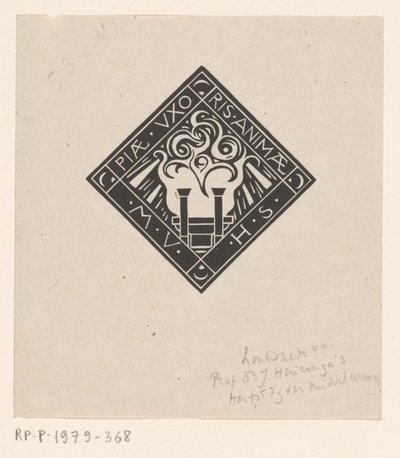 Vigne ter reminiscence aan Mary Vincentia Huizinga-Schorer Pobožná manželka duše M.V.H.S. (název na objektu) od Richard Nicolaüs Roland Holst