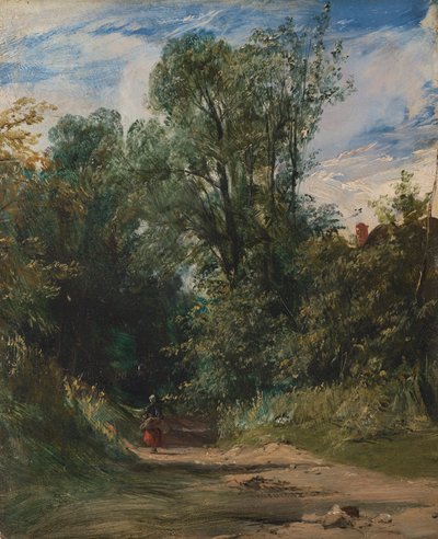 Zalesněná ulička od Richard Parkes Bonington