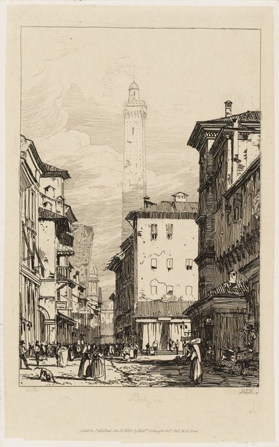 Boloňa od Richard Parkes Bonington