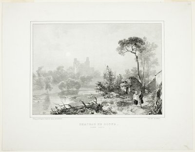 Hrad Doune od Richard Parkes Bonington