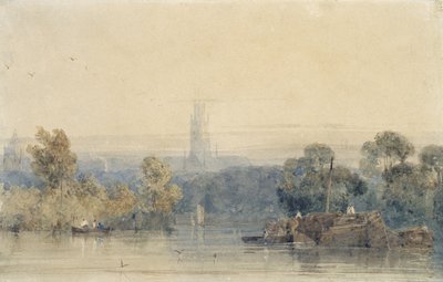 Poblíž Bostonu, Lincolnshire (grafit a akvarel na papíře) od Richard Parkes Bonington