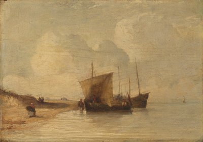 Pobřeží Normandie od Richard Parkes Bonington