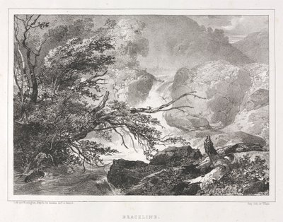 Malebné výhledy na Skotsko: Brackline od Richard Parkes Bonington