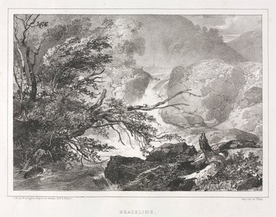 Malebné pohledy na Skotsko: Brackline, 1826. od Richard Parkes Bonington