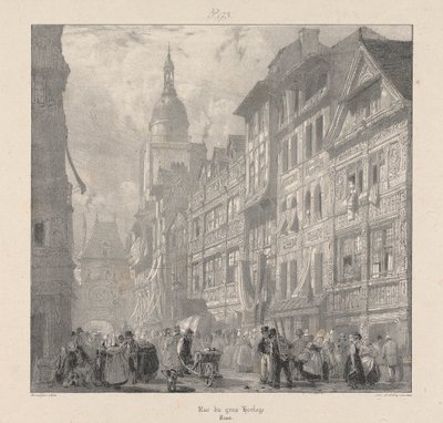 Ulice Gros Clock od Richard Parkes Bonington