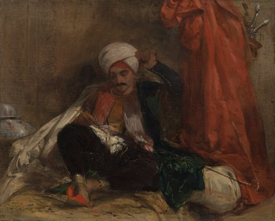 Sedící Turek od Richard Parkes Bonington