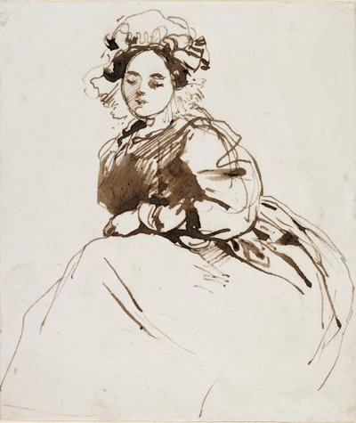 Studie sedící ženy, c1820 od Richard Parkes Bonington