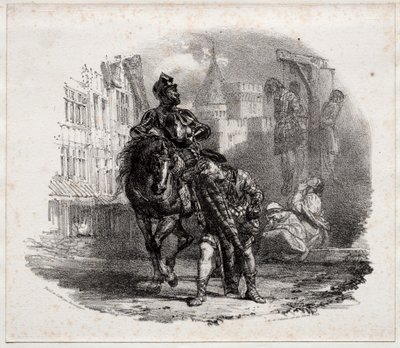 Útěk z hradu Argyle od Richard Parkes Bonington