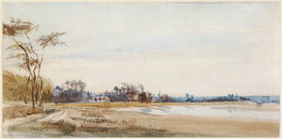 Solné bažiny poblíž Trouville od Richard Parkes Bonington