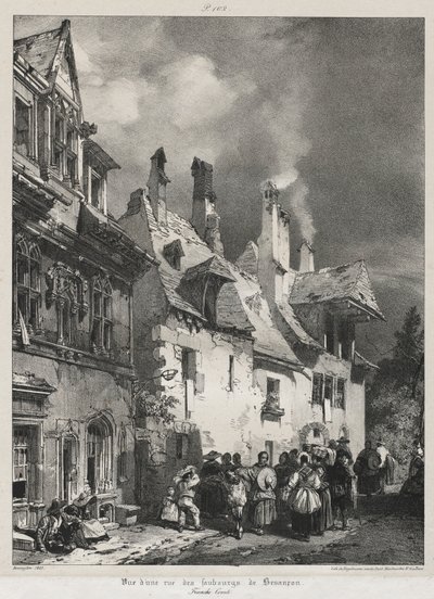 Malebné a romantické cesty ve starověké Francii, Franche-Comté..., 1825. od Richard Parkes Bonington