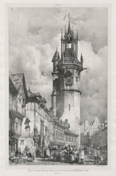 Malebné a romantické plavby ve starověké Francii, Normandie, 1824. od Richard Parkes Bonington