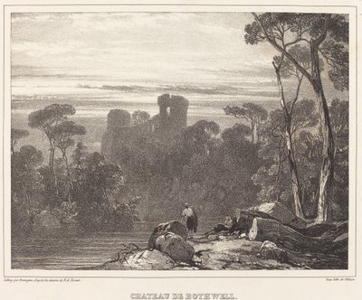 Hrad Bothwell od Richard Parkes Bonington after Francois Alexandre Pernot