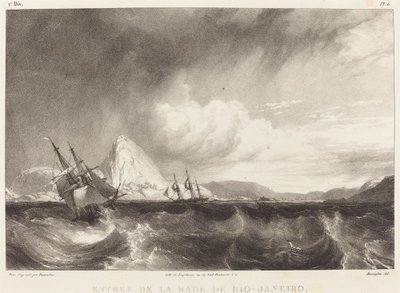 Vstup z la rade de Rio-Janeiro od Richard Parkes Bonington after Moritz Rugendas
