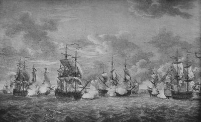 Bitva u Cap-Français, c1760 od Richard Paton