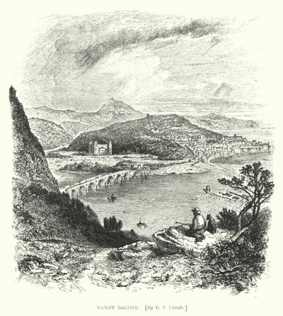 Banff Bridge (rytina) od Richard Principal (after) Leitch