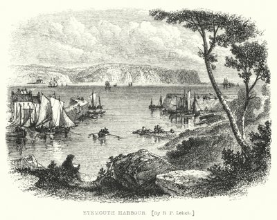 Eyemouth Harbor (rytina) od Richard Principal (after) Leitch