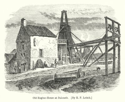 Old Engine-House at Dalcoath (rytina) od Richard Principal (after) Leitch