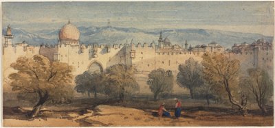 St. Stephens Gate, Jeruzalém, c. 1860. od Richard Principal Leitch