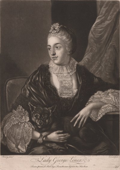 Lady George Lenox od Richard Purcell