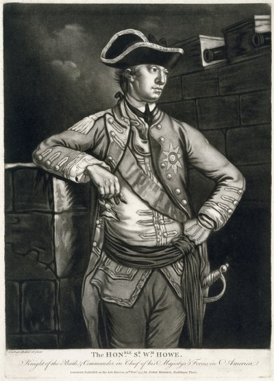Honble. Sr. Wm. Howe, rytíř z Bath a vrchní velitel sil Jeho Veličenstva v Americe od Richard Purcell