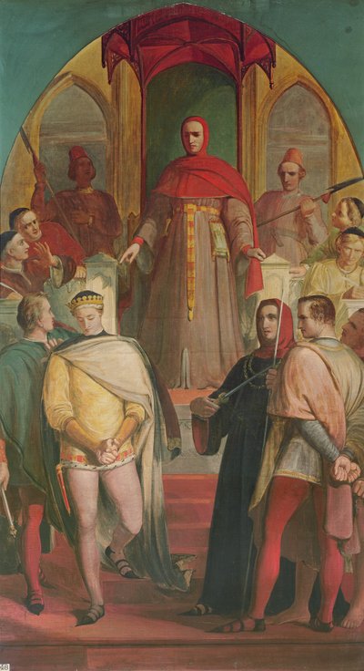 Princ Henry (1387-1422) Uznání autority soudce Gascoigne (asi 1350-1419) 1845 od Richard Redgrave