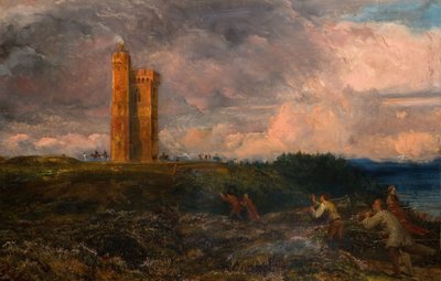 The Fireing Of The Beacon 1868-1870. od Richard Redgrave