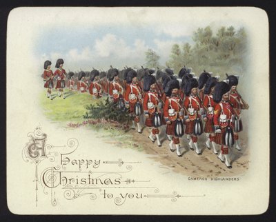 Cameron Highlanders (chromolitho) od Richard Simkin