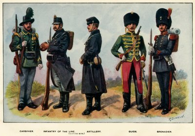 Typy belgické armády, 1919. od Richard Simkin