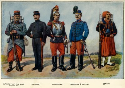 Typy francouzské armády, 1919. od Richard Simkin