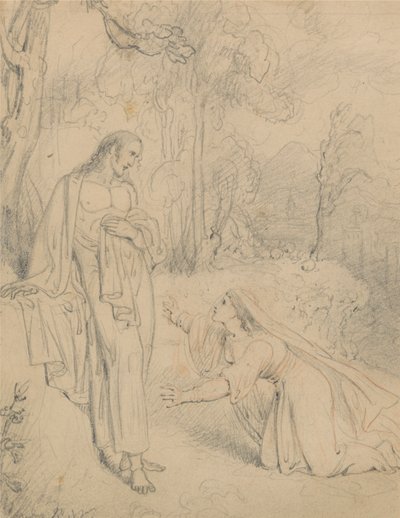 Kristus se zjevuje Marii Magdaleně (Jan 20:13-14) od Richard Westall