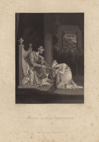 Ester před Ahasverem od Richard Westall