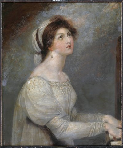 Lady Hamilton jako svatá Cecilie od Richard Westall