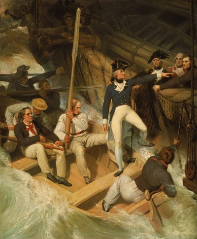 Nelson na palubě zajaté lodi, 20. listopadu 1777 od Richard Westall