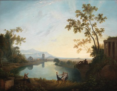 Apollo and the Seasons Classical Landscape, ca. 1770-1779. od Richard Wilson