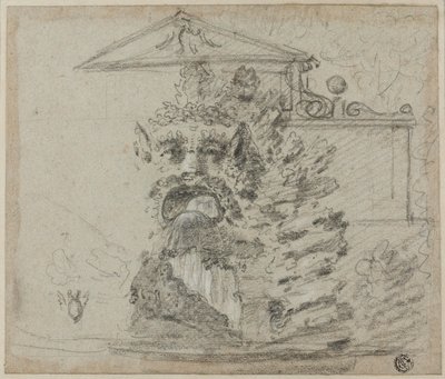 "Il Mascherone", Rokajlová fontána v areálu vily Borghese od Richard Wilson